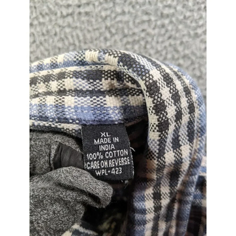 Levi's Shirt Men's XL Button Up Long Sleeve Cotton Blue Multi Plaid